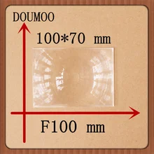 Free shipping 1 pcs Fresnel Lens 100 70 MM Focal length 100mm fresnel lens in magnifiers