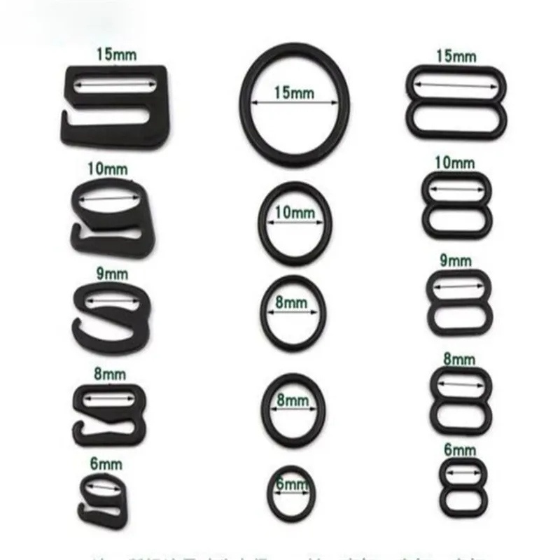 

plastic O 8 9 shape Adjustable Mommy bra buckle underwear strap perfect Buckle Slider Tri-Glide hook Clasps CX52