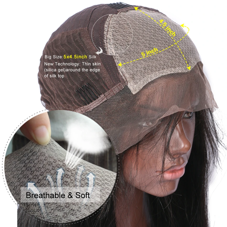 silk base lace front wig