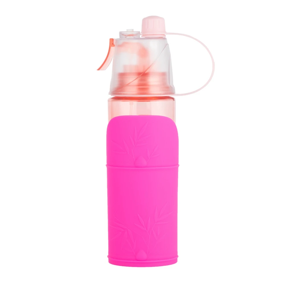 Travel Outdoor Cycling Camping Portable Human& Dog Sports Water Bottle, Removable 3 In 1 Pet Bowl Water Dispenser Cooling Mist