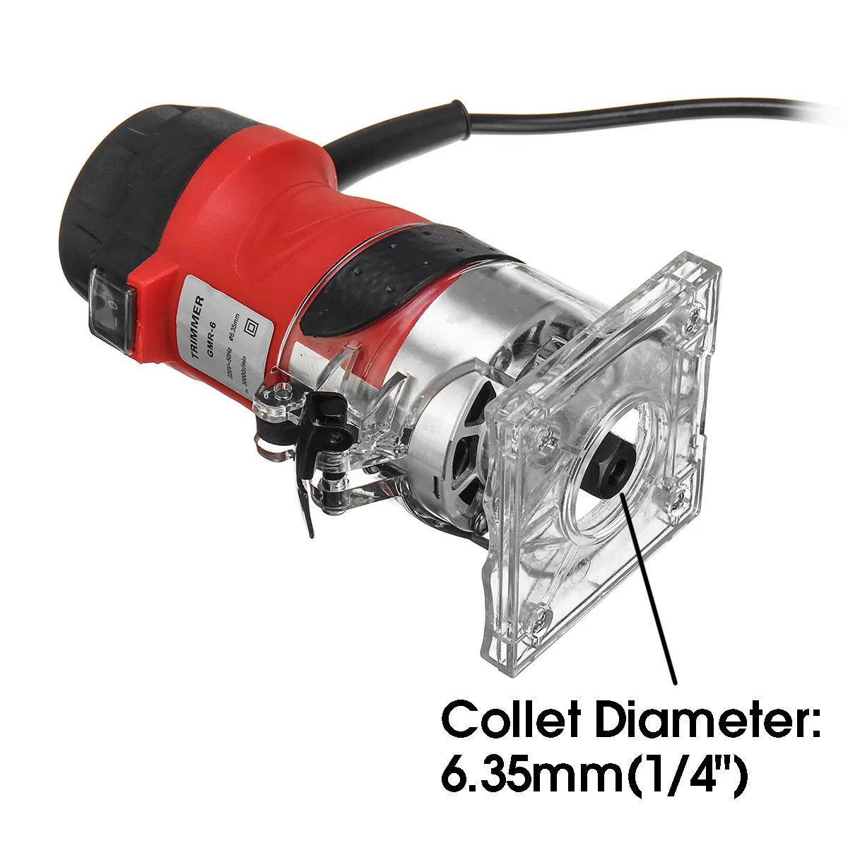 220V/110V Electric Hand Trimmer 1/4inch Wood Laminator Router Trimming Carving Milling Machine DIY Wood Woodworking Power Tools