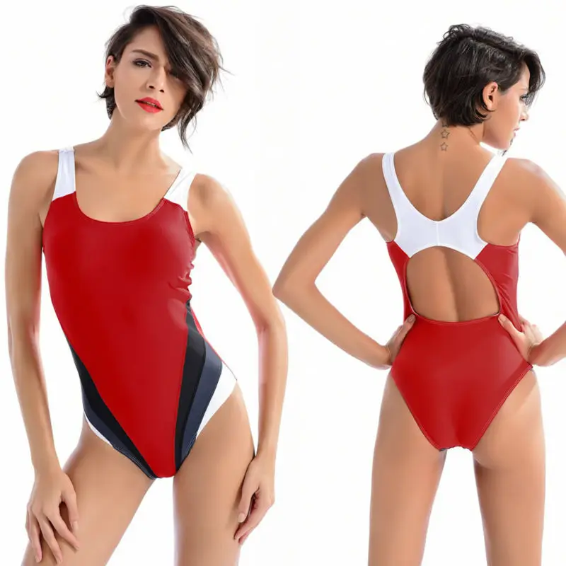 

SY7006 New Professional Swimming Sport Racing Briefs Women Swimwear Swimming Contest Match Training One-Piece Suits Swimsuit