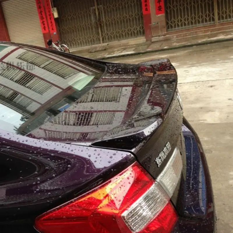 

Car Accessories For Honda Civic 2012 2013 Hot ABS Plastic Unpainted Primer Color Rear Trunk Boot Wing Spoiler Auto Decoration