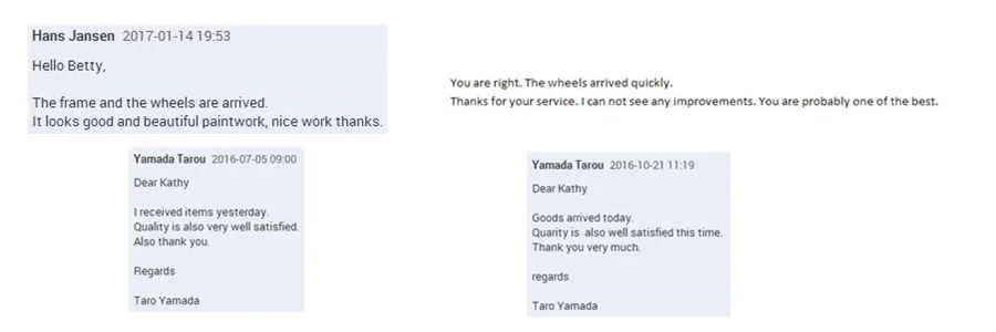complete testimonials