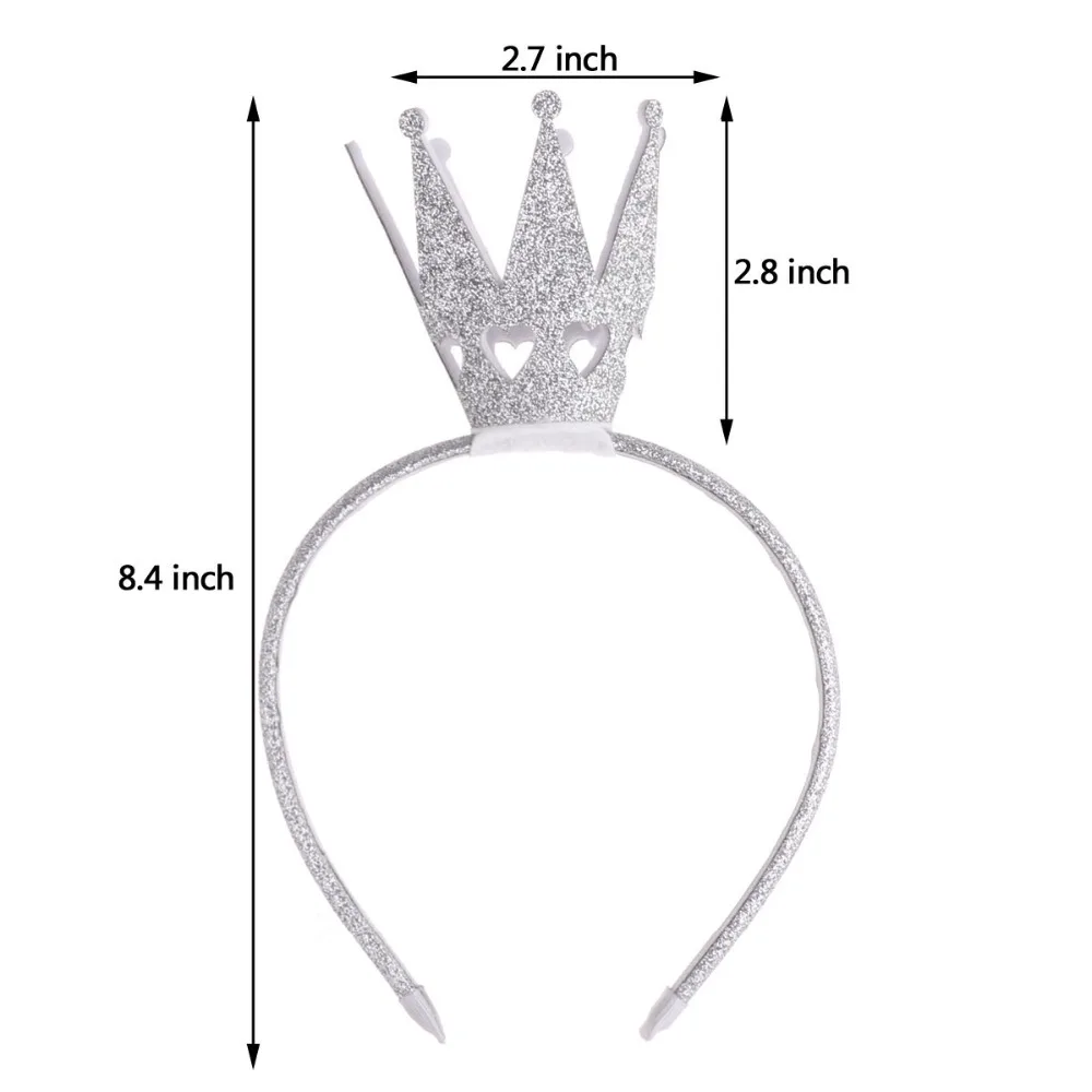 Блестящая Тиара для маленьких девочек Корона обруч для волос головной убор ободок на день рождения подарок на год Феи вечерние, свадебные, рождественские костюмы