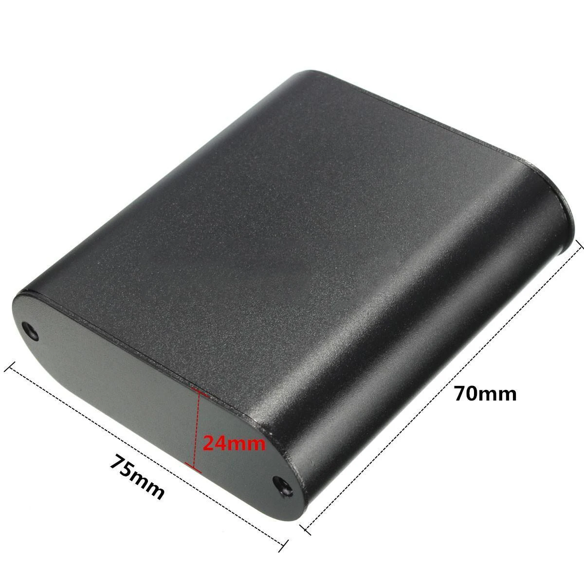 1pc Aluminum Enclosure PCB Electronic Project Box Instrument Case with Corrosion Resistance 75x70x24mm