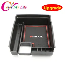 Централизованное Хранение Паллет Подлокотник Box Контейнер Чехол для Nissan X-trail X-Trail X Trail T32 Rogue 2014 2015 2016 Автомобилей аксессуары