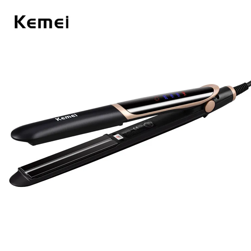 

2 in 1 Far-infrared Hair Straightener Flat Iron Hair Curler Professional Fast Heating Tourmaline Ceramic Anion Styling Tools 34