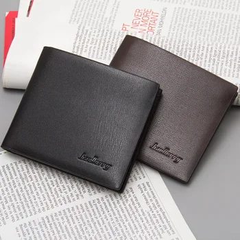 

2019 men's simple short wallet cross-section student wallet simple multi-function wallet quality assurance