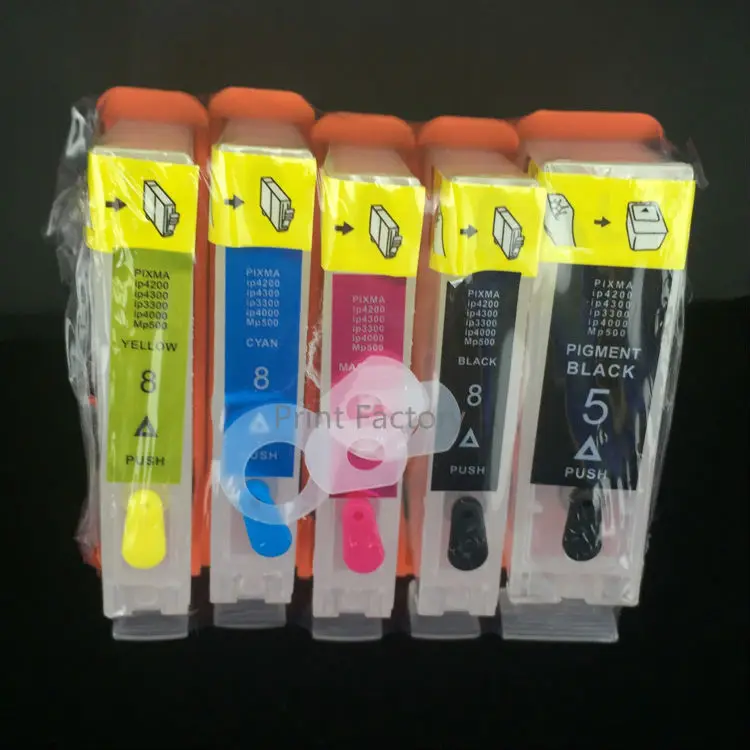 PGI-5 CLI-8 refillable 10