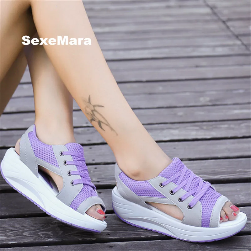 

2018 summer Sneakers women running shoes for women sandals Sport woman mesh Platform Donna buty damskie Trainers zapatos mujer