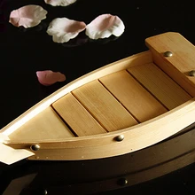 33/38/43 см для ухода за ребенком для мам Простой японский деревянная тарелка сашими лодка сервировочный поднос для ресторана японской кухни Суши Лодка