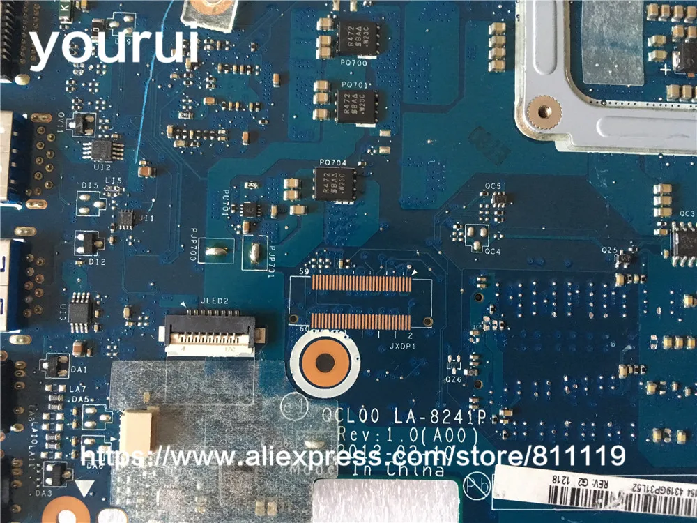 Материнская плата 4P57C 04P57C материнская QCL00 7520 для Dell Inspiron 15R 7730 Вт/HD м|Адаптеры AC/DC| |
