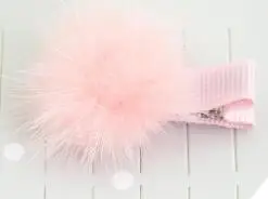 1Pcs Girls Hairpins with Small Fur Pompom Mini Ball Gripper Hairball Pom Hairclips Children Hair Clip Accessorie
