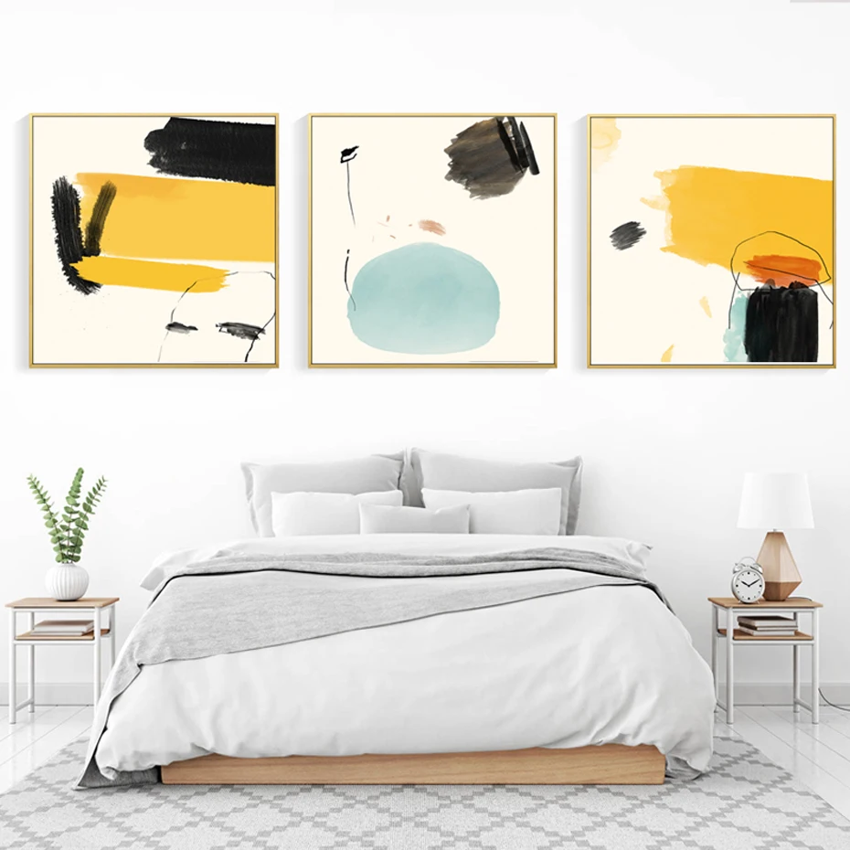 

Modern Abstract Multi Colors Canvas Paintings Wall Art Pictures Nordic Posters Prints Living Room Bedroom Home Decor