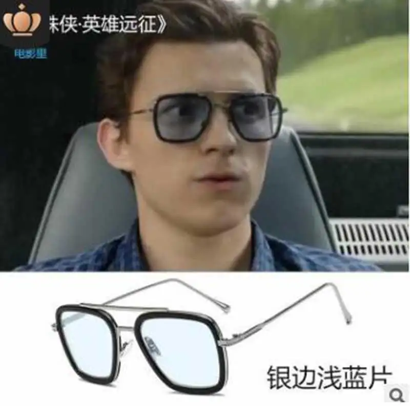 2019 Luxury Steampunk Men Sunglasses Tony Stark Iron Man Sunglasses Vintage Sunglasses Metal Steam Punk Sunglasses UV400 Male