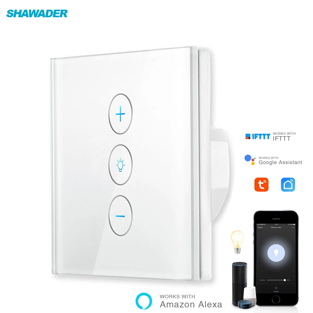 

Smart Light Switch WiFi Dimmer Wireless IOS Andriod Remote Control Timing Function works with Amazon Alexa and Google Home IFTTT
