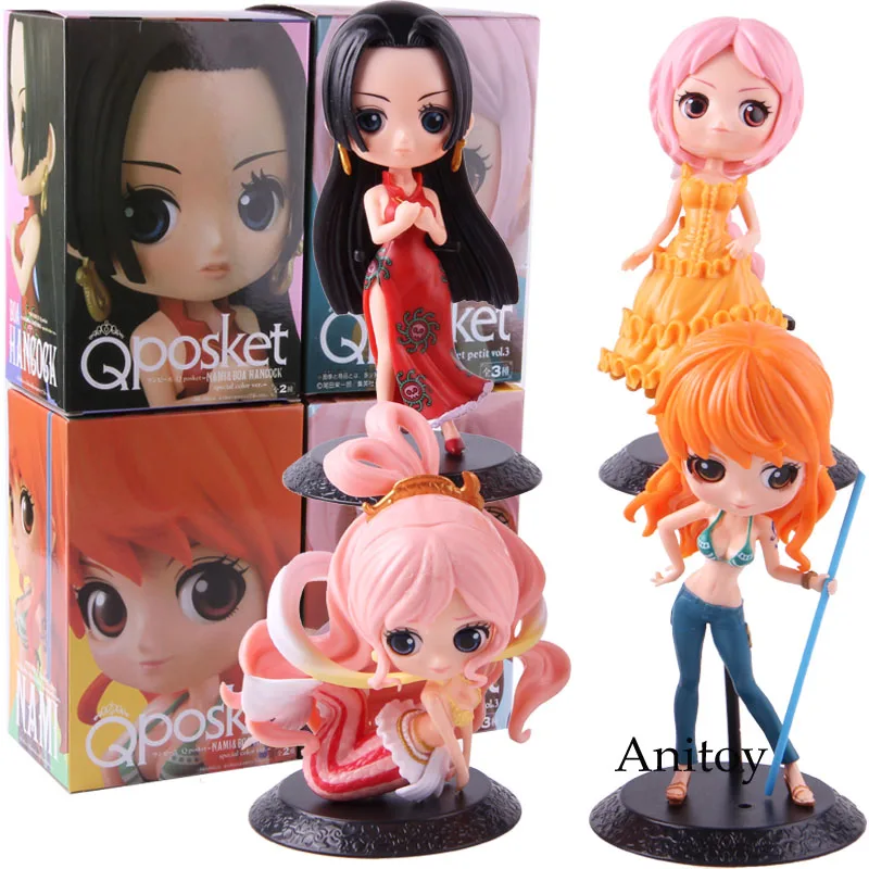 

Q Posket One Piece Nami Boa Hancock Rebecca Princess Shirahoshi QPosket Figure One Piece Anime PVC Collectible Model Toy