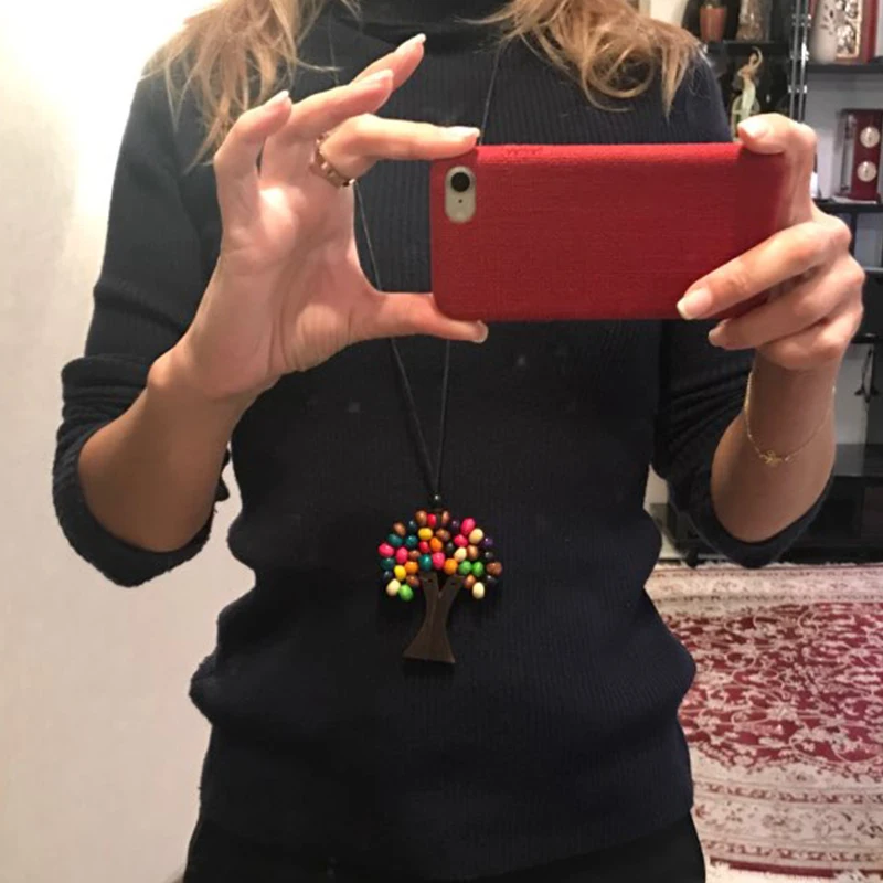 SHINUS BOHO модная цепочка, ожерелье s ручной работы, плетение, красочное Дерево жизни, кулон, ожерелье для женщин, дружба, подарок, ювелирное изделие