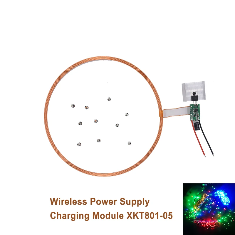 Один-ко-много декоративных огней беспроводной источник питания беспроводной зарядный Модуль XKT801-05