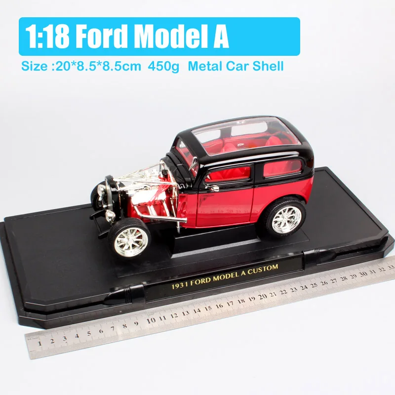 1:18 весы Road Подпись Ford Модель A кости 1931 rodders Tudor пользовательские седан литья под