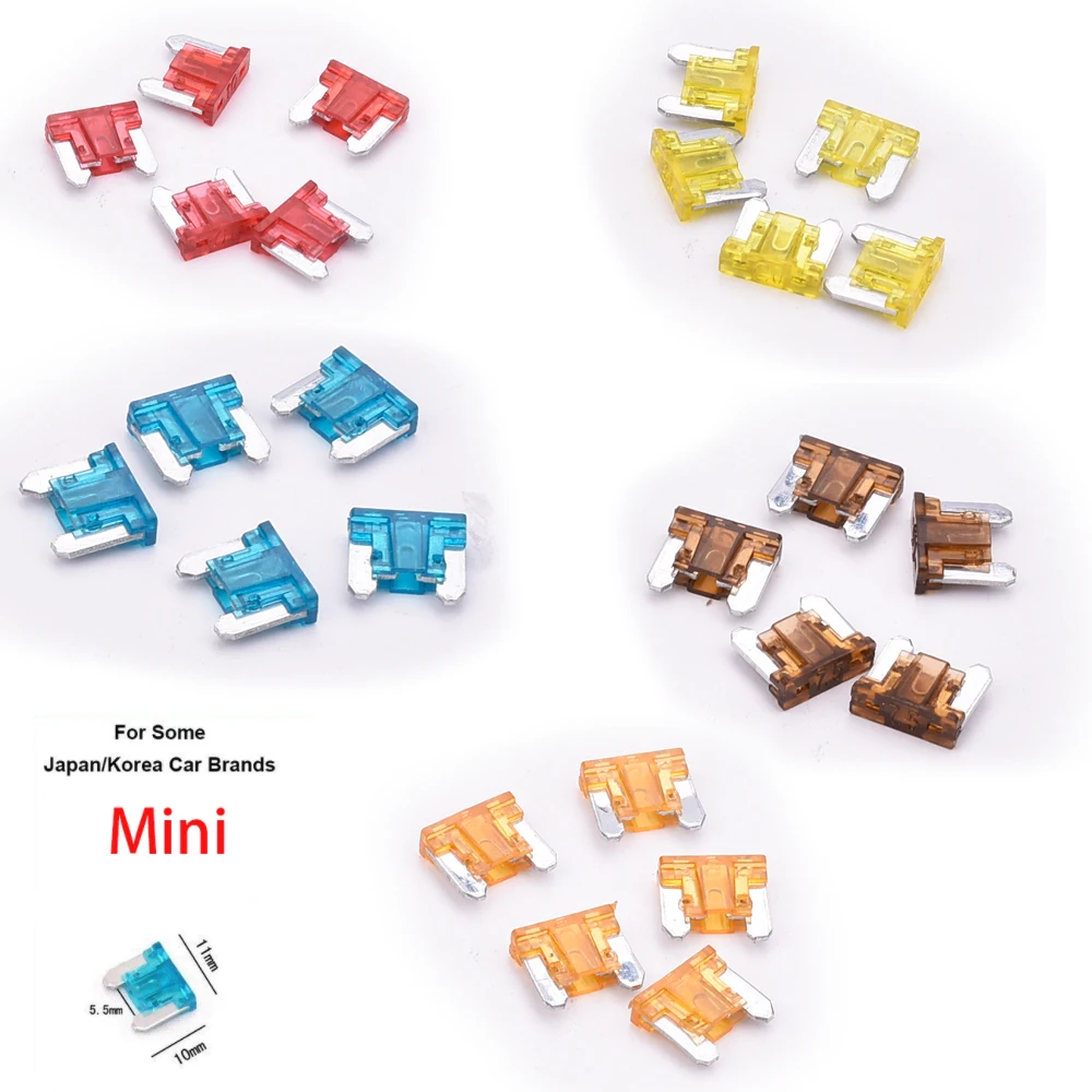 5A/7.5A/10A/15A/20A mini size Car fuse 5pcs/lot for japan korean brands car | Автомобили и мотоциклы