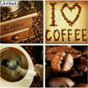 

4 fights painting coffee icon diamond painting "johnny hallyday" 5d full square drill diamond embroidery diamond mosaic