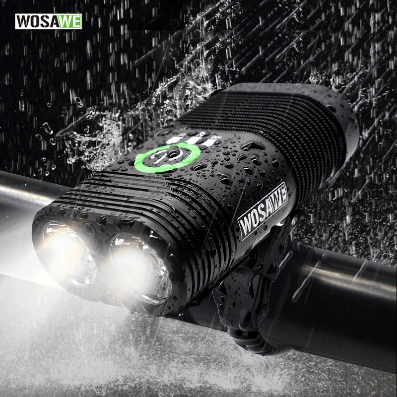 Best WOSAWE Bicycle Light USB Cycling Led Light Built-in Rechargeable Battery Flashlight Handlebar Mounting Lantern For A Bicycle 1