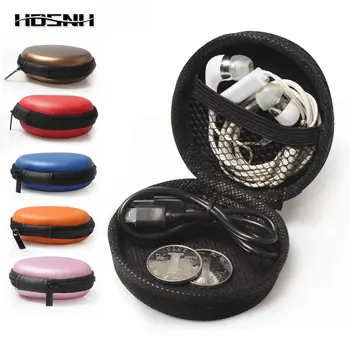

8Colors Round 3C Digital Packaging Colorful Data Storage Box Portable In Ear Earphone Storage Case Bag Headphone Accessories