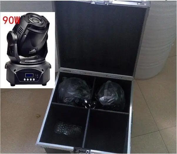 

4X 90W LED Moving Head and flightcase Stage Lighting 16DMX Channel Hi-Quality Hot Sales 90W Prism Led Moving Light New Desig