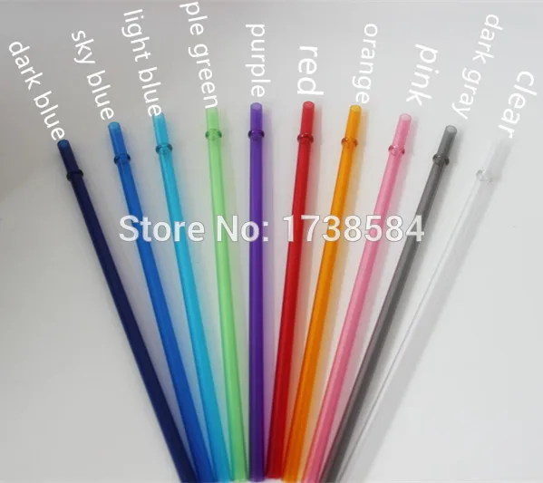 reusable plastic straws bulk