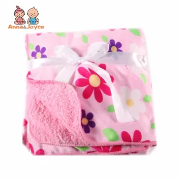 

Spring Autumn Newborn Baby Blue Star / Pink Beetle / Rose Red Owl / Car / Zoo Short Plush Cuddle Blanket TRQ0212