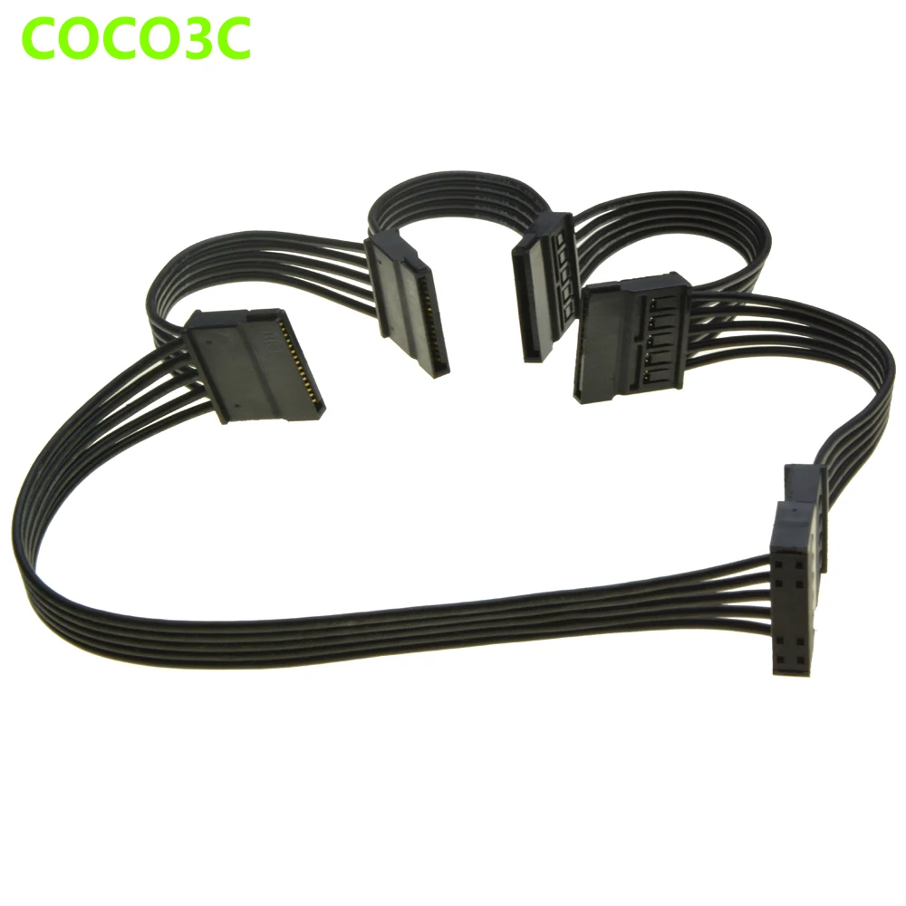 Aliexpress.com : buy 15pin sata 1 to 5 ports power supply ...