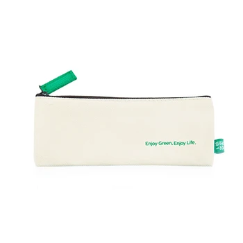 

KINBOR Pure Color Cotton Cloth Pencil Bag High-capacity Student Pencil Case 1PCS