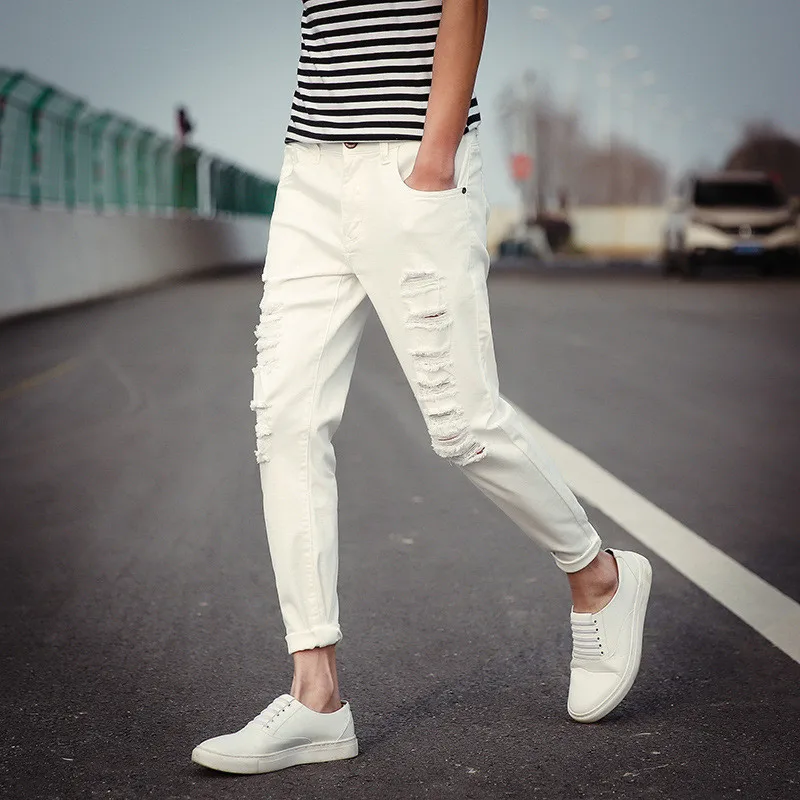 funky jeans white