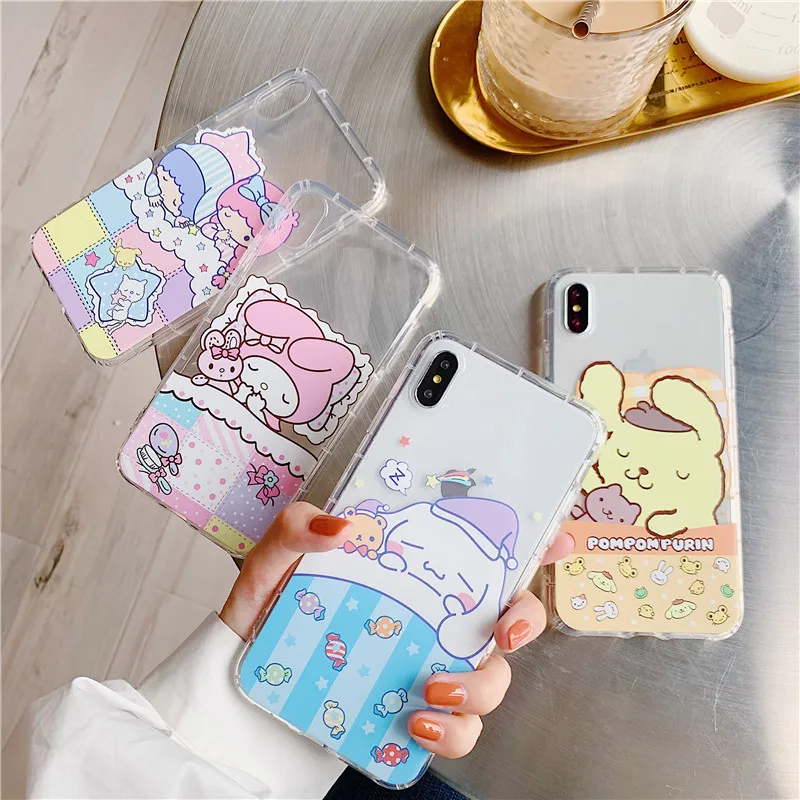 Прекрасный мультфильм sanrio relief oroll рельеф Мягкий ТПУ Противоударный задняя крышка для iphone 6 6s 7 8 plus X Xs Max XR чехол для телефона