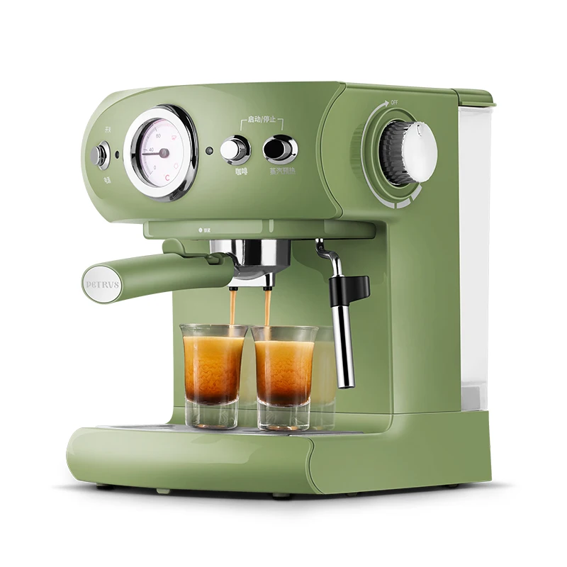 

19 Bar Coffee Machine Retro Design Italian Semiautomatic Household Commercial Steam Type Milk Foam