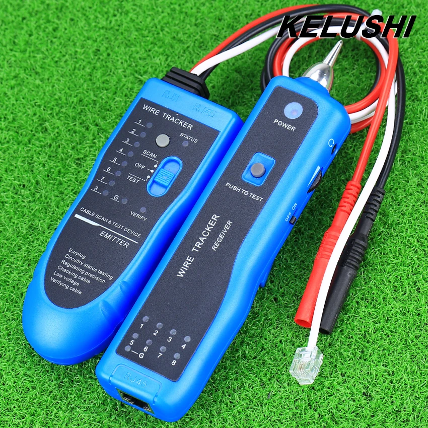 KELUSHI Cable Length Tester NF 889 Multipurpose Digital Cable Tracker for Length Tester Fiber Tracker