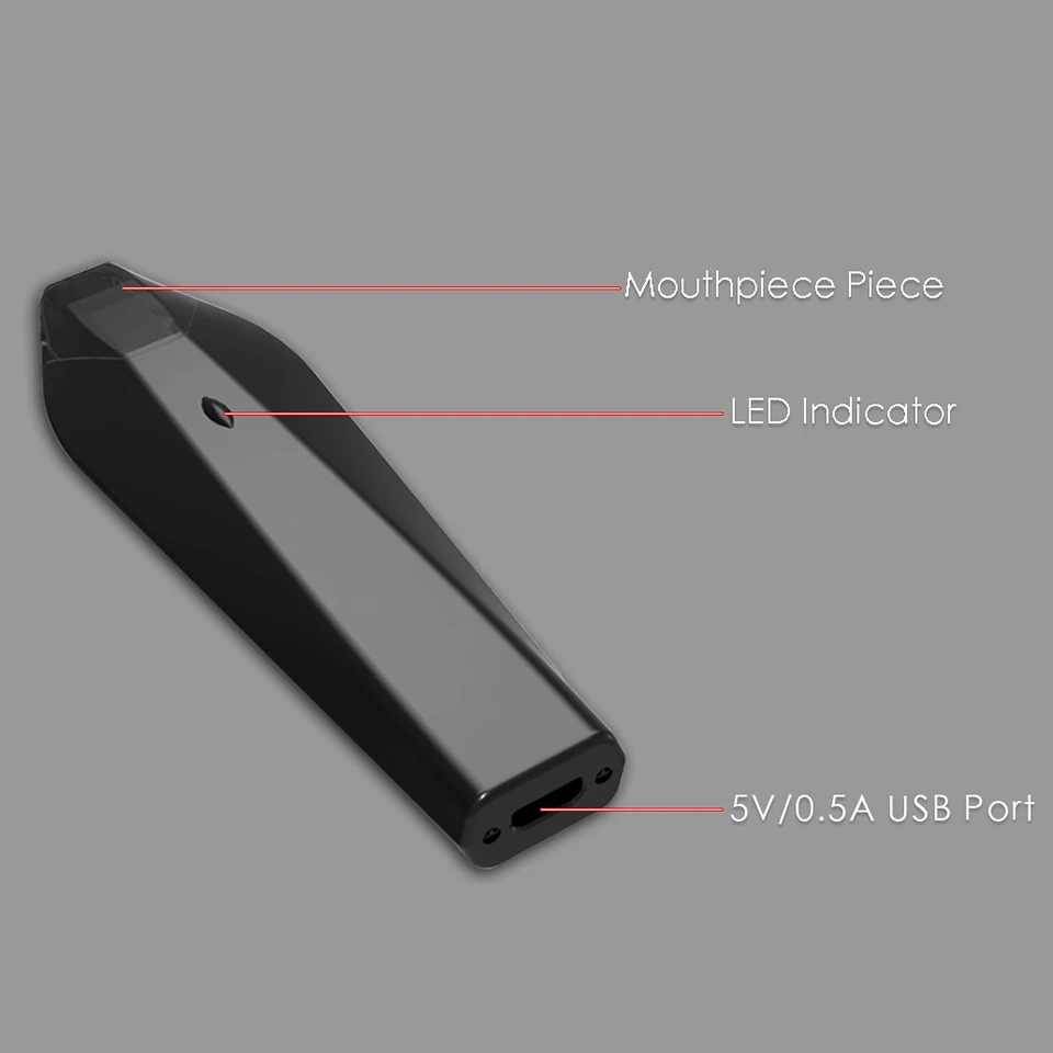 Оригинальный комплект Hugo Vapor Kobra Pod вейп со встроенным аккумулятором на 500 мАч и
