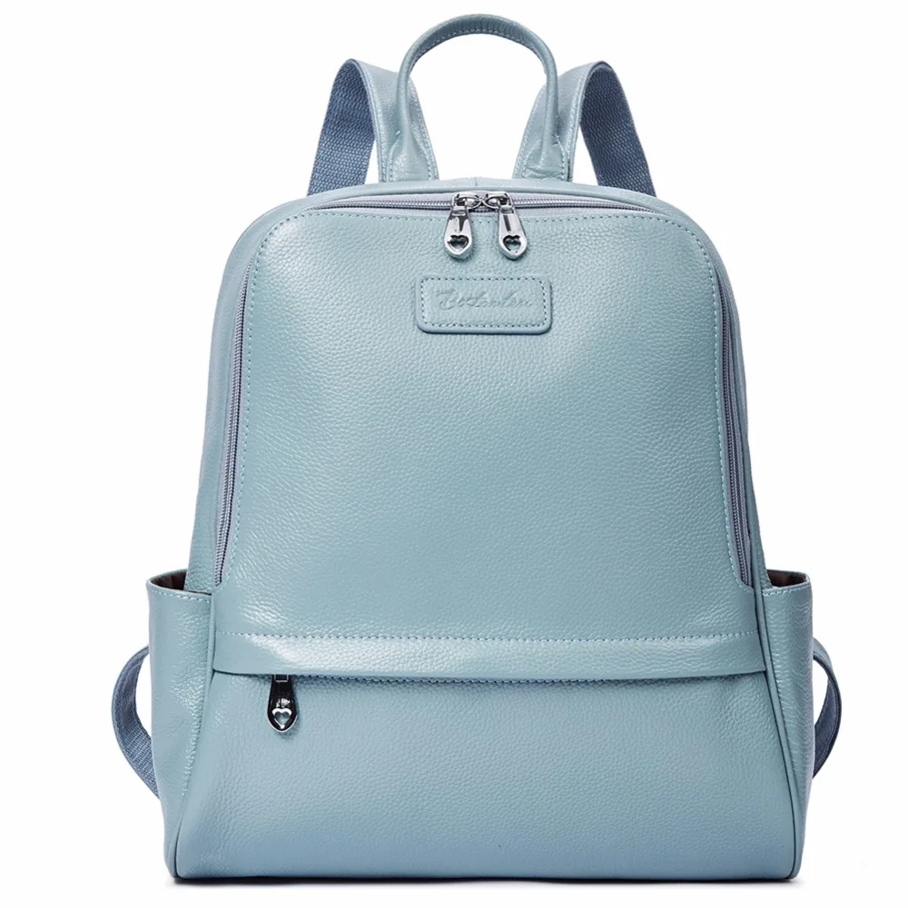 BOSTANTEN Backpack Female Genuine Leather Women Backpacks Purse Fashion Blue Black School Bags for Women Backpacks BOSTANTEN Backpack Female Genuine Leather Women Backpacks Purse Fashion Blue Black School Bags for Women Backpacks