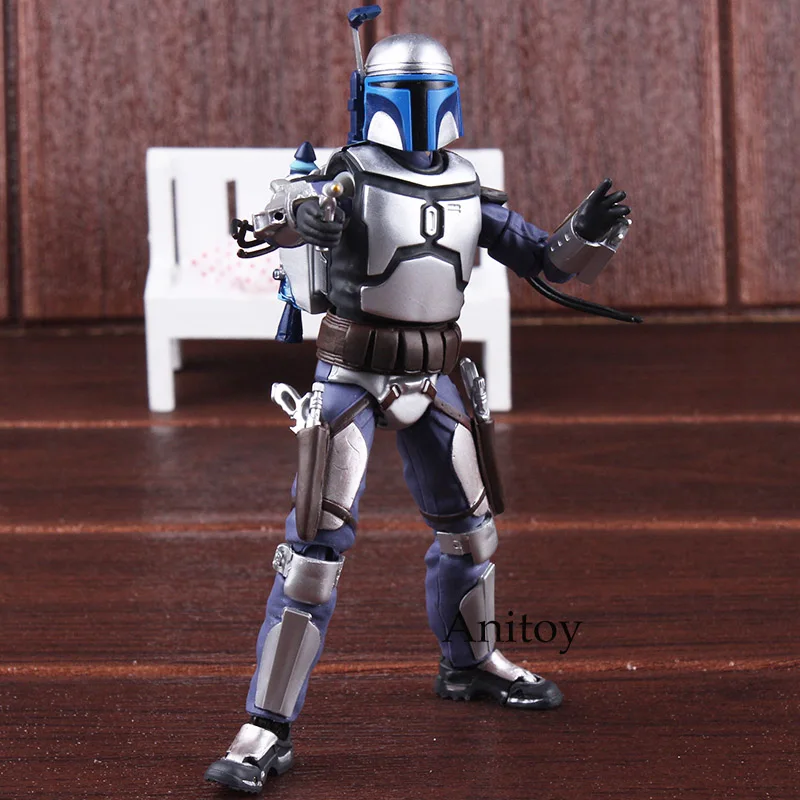 SHF Figure Star Wars Anime Figurine Star Wars Jango Fett Bounty Hunter PVC Action Figures Collectible Model Toy
