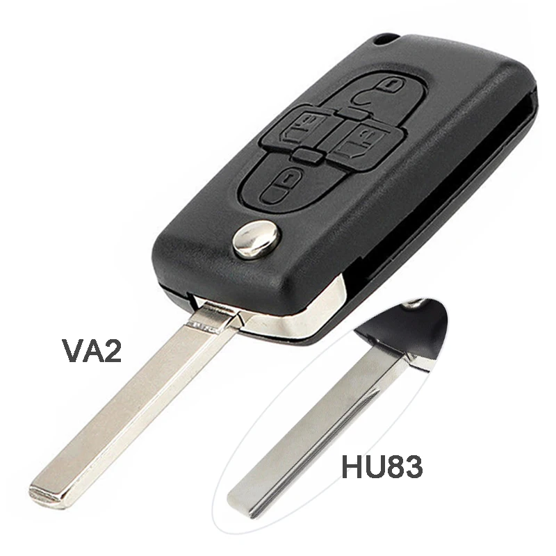Запасная деталь для чипа KEYECU ASK 433 ID46/ PCF7941 брикет HU83 / VA2 Peugeot 1007 Citroen C8|Ключ от авто| |