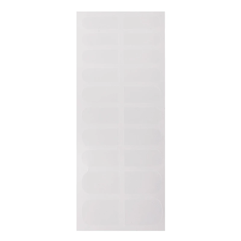 

New 1Pcs/20Nails Transparent Protective Film Nail Polish Base Sticker Nail Art Tool Peel Off Sticker UV Gel Nail Polish Stickers