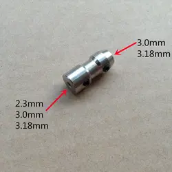 2 шт./лот 2,3*3,18 мм 3*3 мм 3,18*3 мм Разъем для RC электрический мотор лодки вал Соединительный замок головка муфта из нержавеющей стали