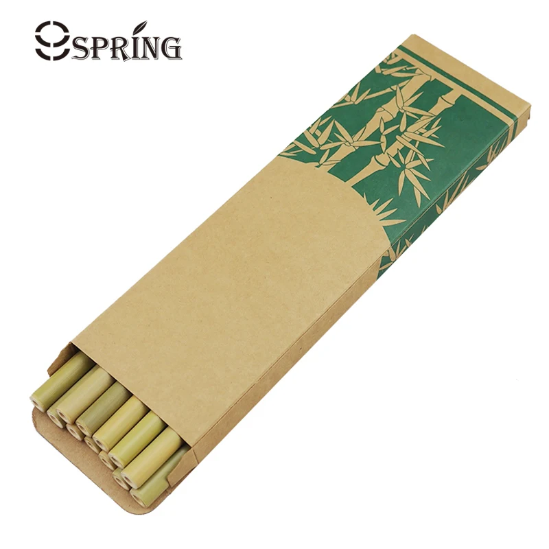 

12Pcs Reusable Drinking Straws Eco Friendly Bamboo Straw Portable Bamboo Straw Brush Set Cocktail Straw Party Bar Accessories