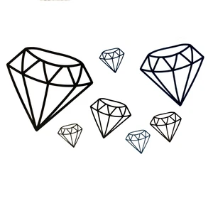 Черный бриллиант Водонепроницаемый Временные татуировки Sticke Harajuku татуировки боди-арт автомобиль-Стайлинг тату наклейка tatuajes temporales сабанас - изображение