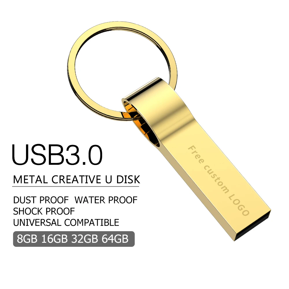 

2019 usb flash 64GB usb 3.0 pendrive metal 4GB 8GB 16GB 32GB usb flash drive 128gb flash memory stick silver mini free shipping