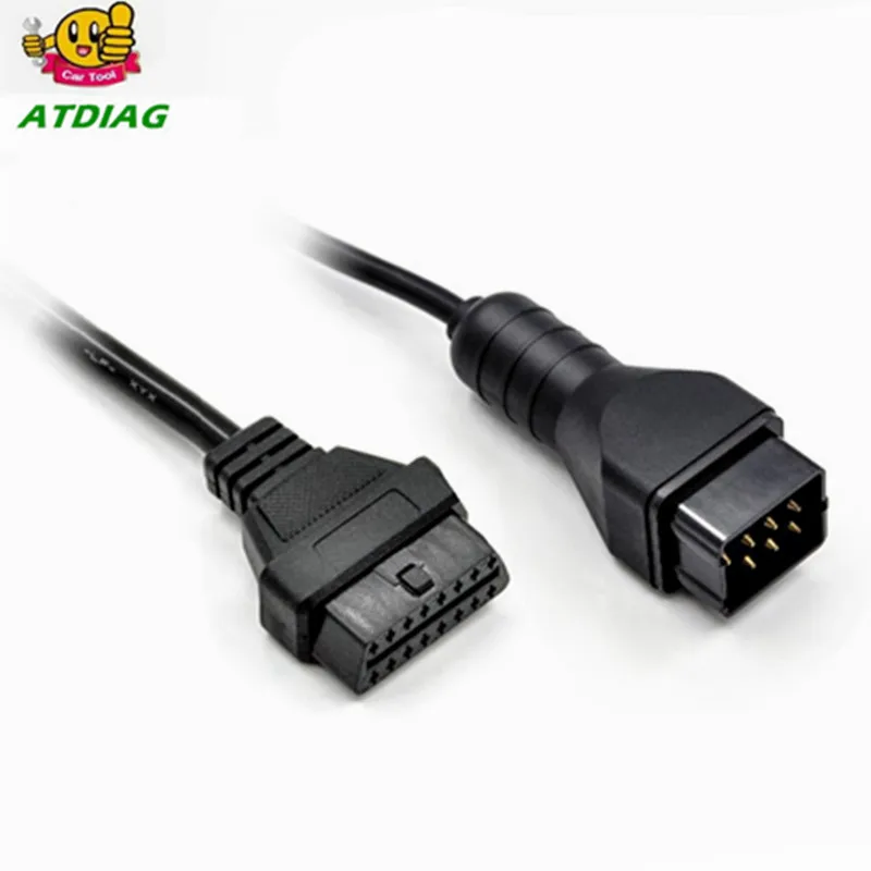 Высокое качество для Re-nault 12 pin OBD II автомобильные аксессуары Диагностический кабель для Re-nault 12 pin для OBD2 16pin Соединительный адаптер