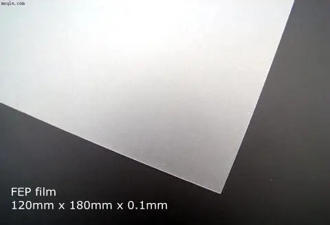 

FEP Film 120mm x 180mm x 0.1mm DLP LCD SLA Resin 3D Printer Wanhao Duplicator D7, Proniks KLD-LCD1260, YHD-101,