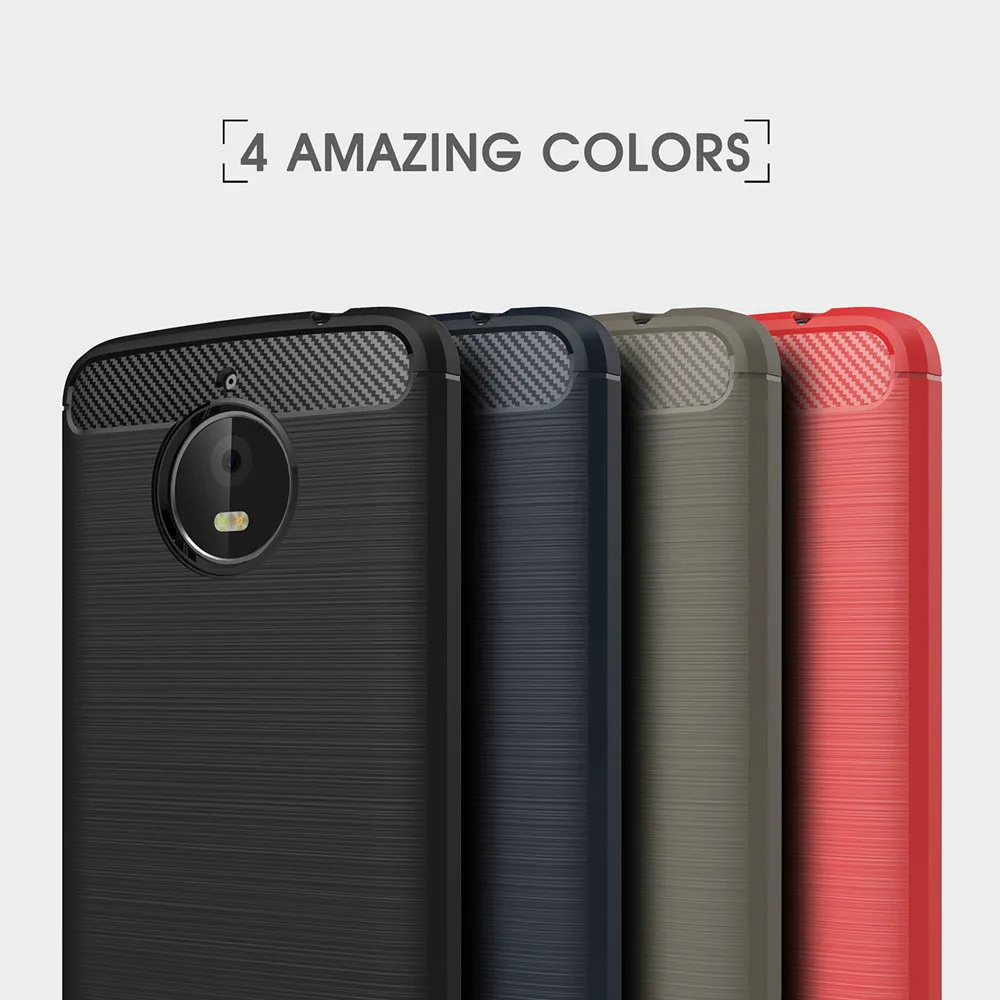 

Case For Motorola Moto G5S Plus Case Carbon Fiber Soft Case For Moto X4 Z2 Play X XPlus E4 Plus Z2 G5S G6 G5 G4 Plus EU Version